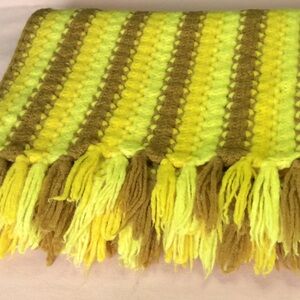 FINAL SALE PRICE Earthy Handmade Crocheted Afghan